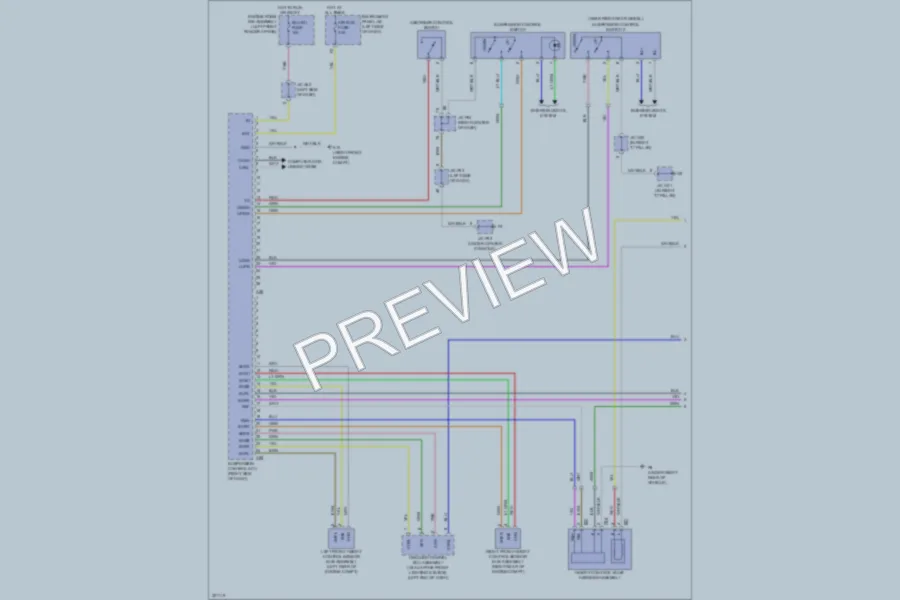 2010 Lexus RX350 Electronic Suspension wiring diagram preview