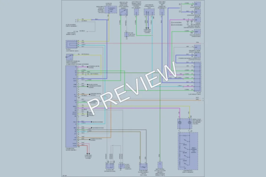 2010 Lexus RX350 Instrument Cluster wiring diagram preview