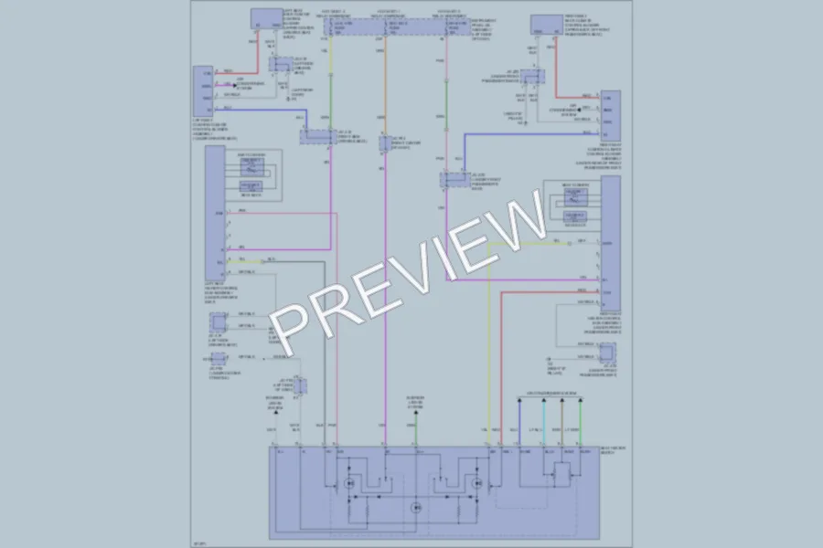 2010 Lexus RX350 Power Seats wiring diagram preview