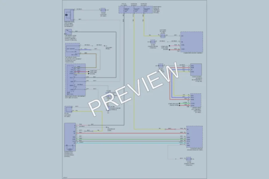 2010 Lexus RX350 Power Top Sunroof wiring diagram preview