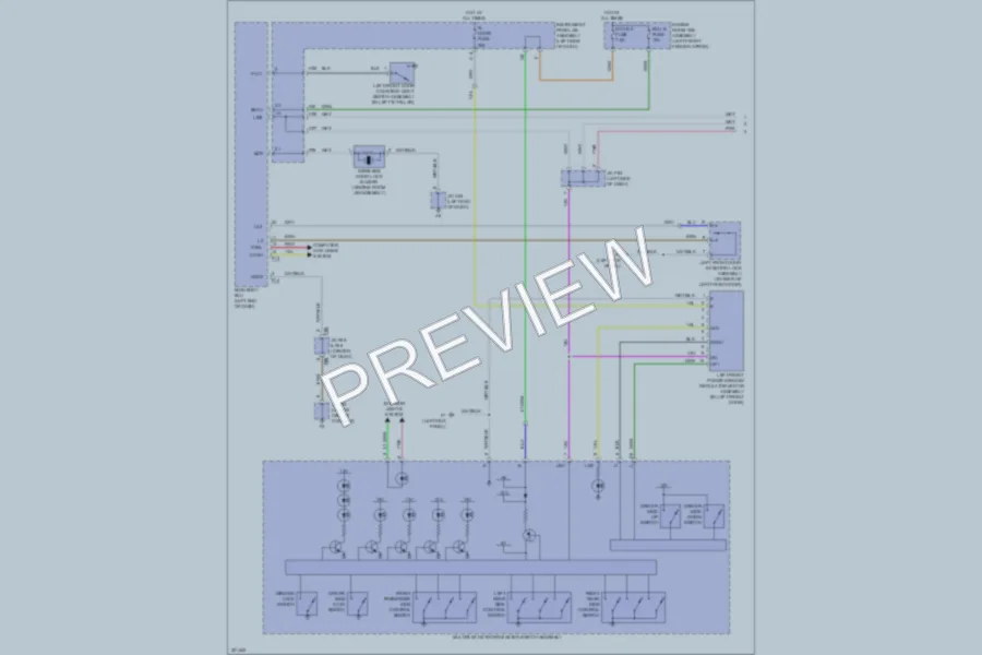 2010 Lexus RX350 Power Windows wiring diagram preview