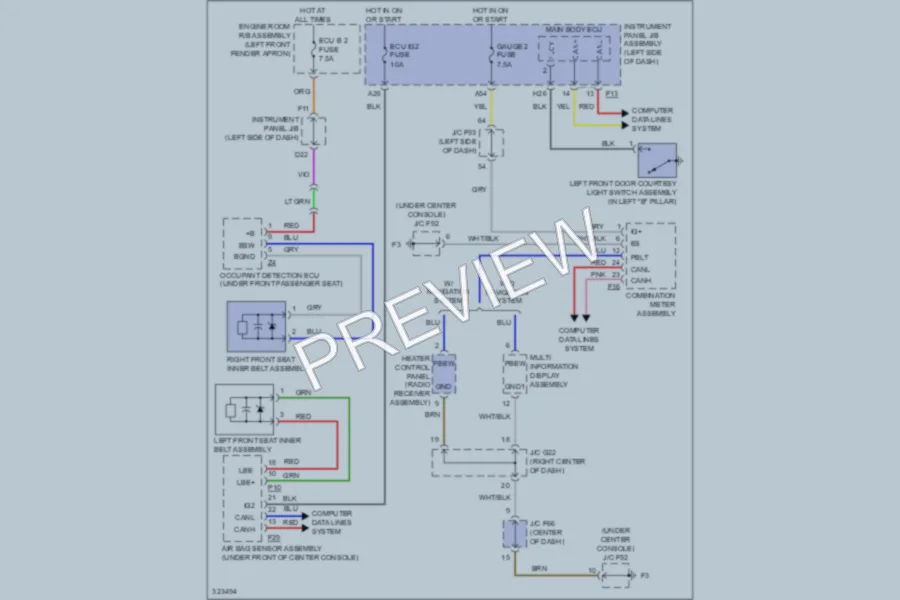 2010 Lexus RX350 Warning Systems wiring diagram preview