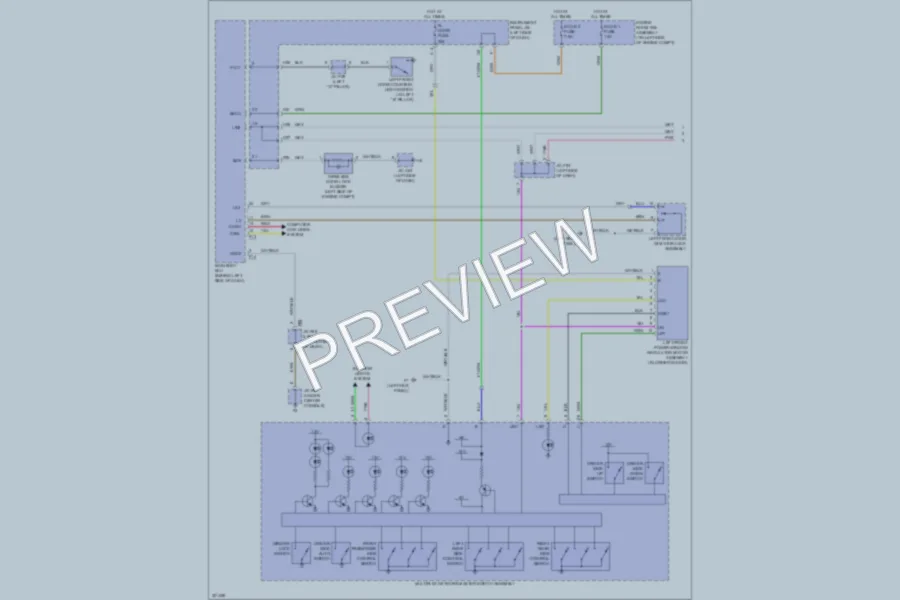 2010 Lexus RX450h Power Windows wiring diagram preview