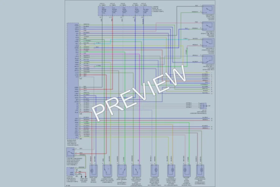 2010 Lexus SC430 Power Top Sunroof wiring diagram preview