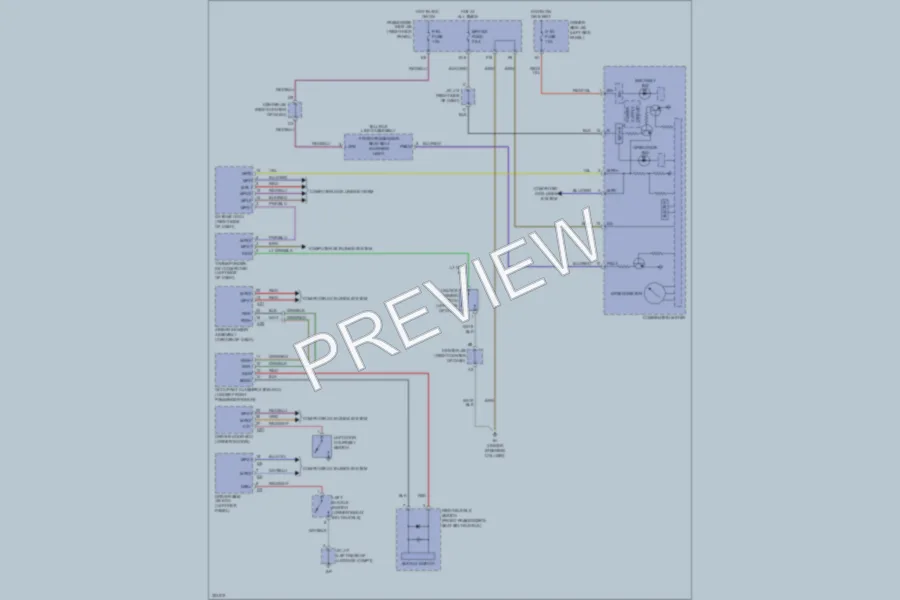 2010 Lexus SC430 Warning Systems wiring diagram preview