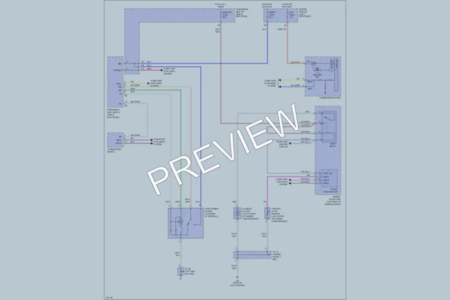 2010 Lexus SC430 Wiper Washer wiring diagram preview