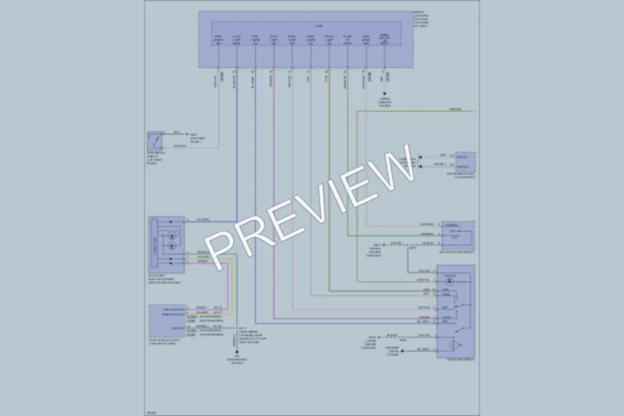 2010 Lincoln MKS Headlights wiring diagram preview