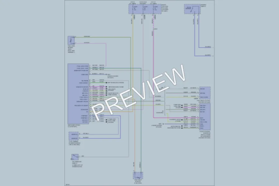 2010 Lincoln MKS Instrument Cluster wiring diagram preview