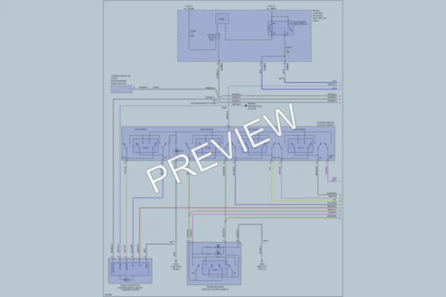 2010 Lincoln MKS Power Windows wiring diagram preview
