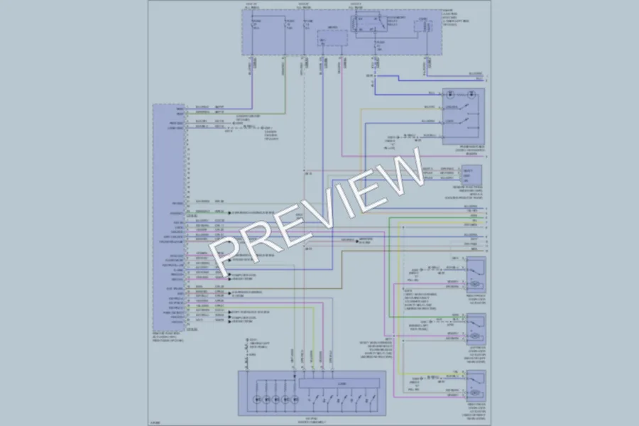 2010 Lincoln MKT Power Door Locks wiring diagram preview