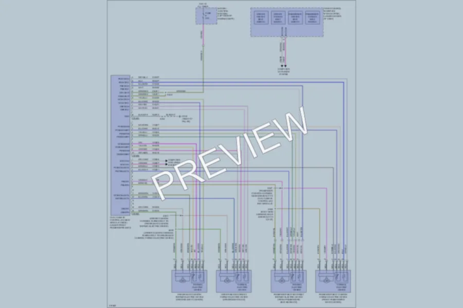 2010 Lincoln MKT Power Seats wiring diagram preview
