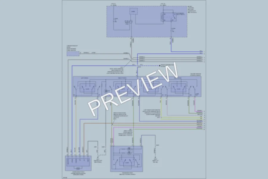 2010 Lincoln MKT Power Windows wiring diagram preview