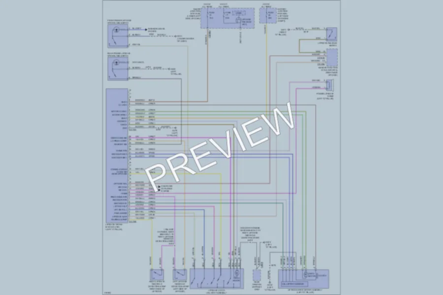 2010 Lincoln MKT Trunk Tailgate Fuel Door wiring diagram preview