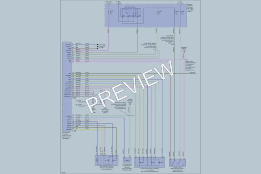 2010 Lincoln MKX Transmission wiring diagram preview
