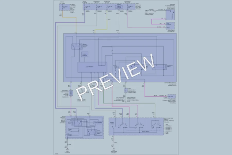2010 Lincoln MKX Wiper Washer wiring diagram preview
