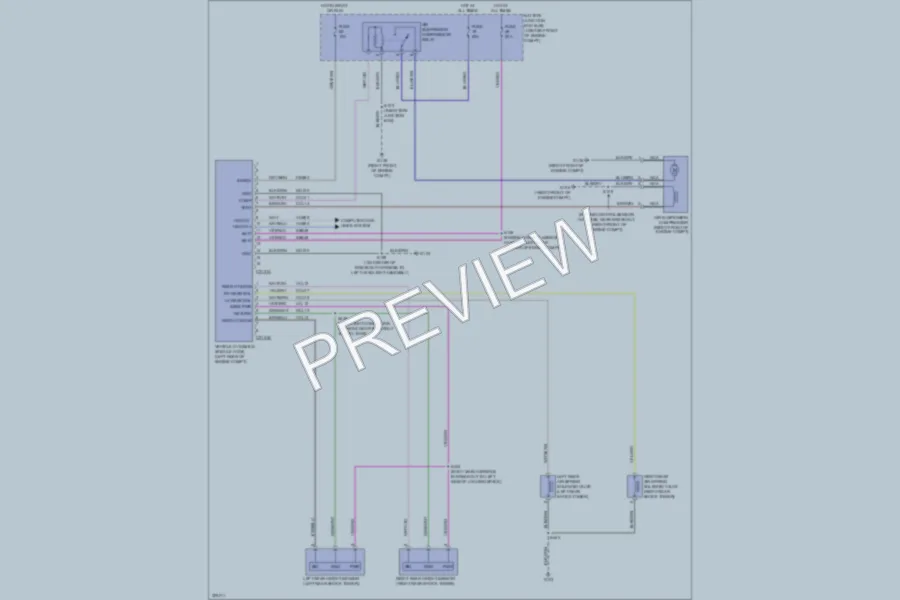 2010 Lincoln NavigatorL Electronic Suspension wiring diagram preview