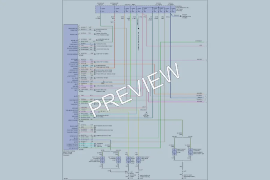 2010 Lincoln TownCar Headlights wiring diagram preview
