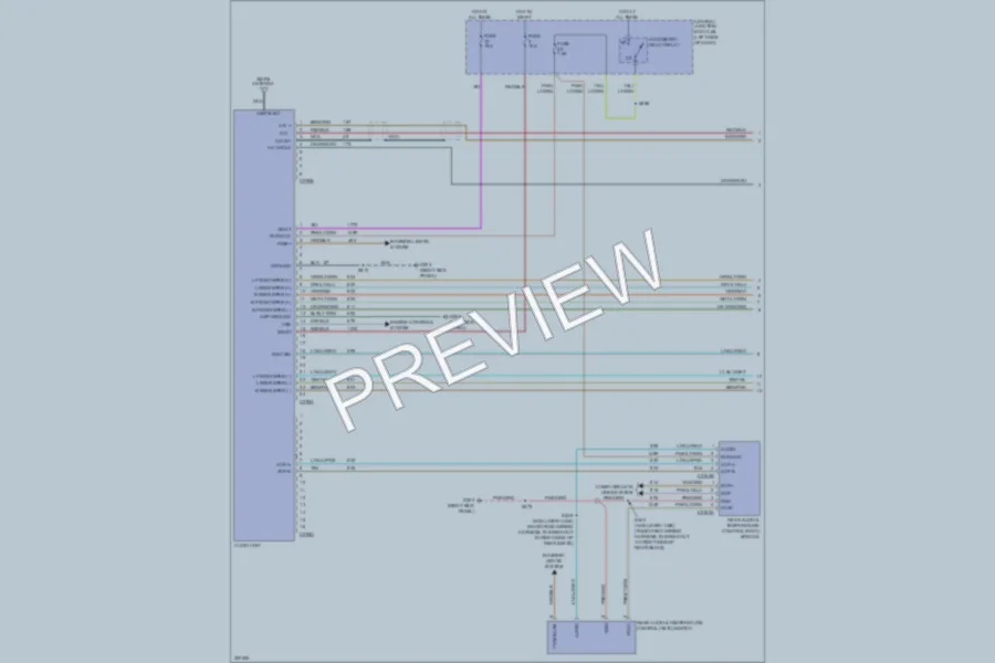 2010 Lincoln TownCar Radio wiring diagram preview