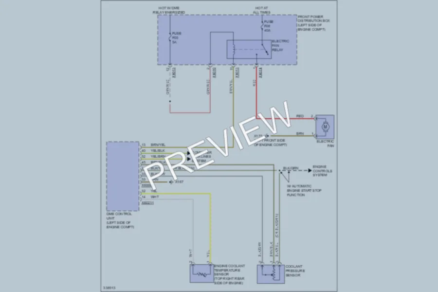 2010 MINI Cooper Cooling Fan wiring diagram preview