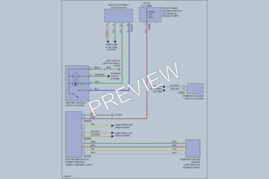 2010 MINI Cooper Electronic Power Steering wiring diagram preview