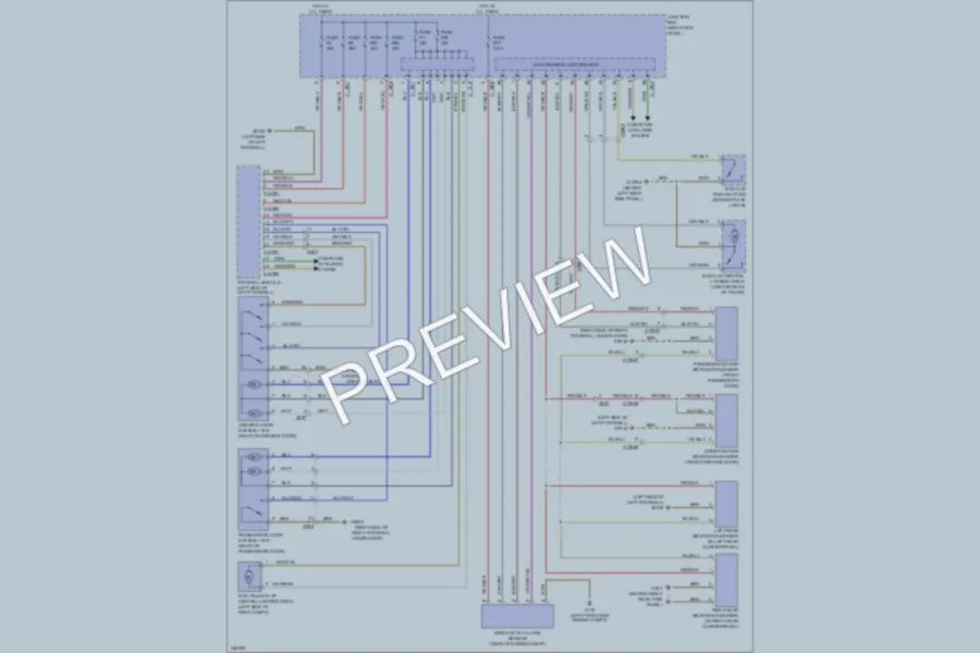 2010 MINI Cooper Power Door Locks wiring diagram preview