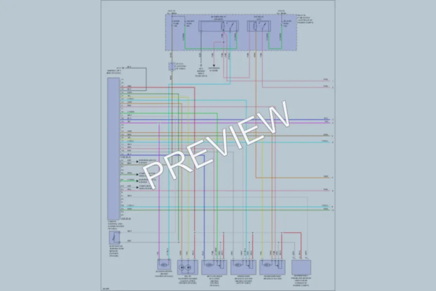 2010 Mazda 3 Air Conditioning wiring diagram preview