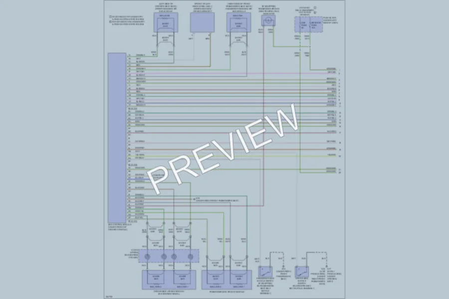 2010 Mazda 6 Supplemental Restraints wiring diagram preview