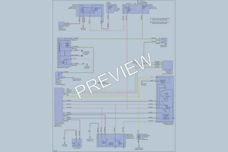 2010 Mazda 6 Wiper Washer wiring diagram preview