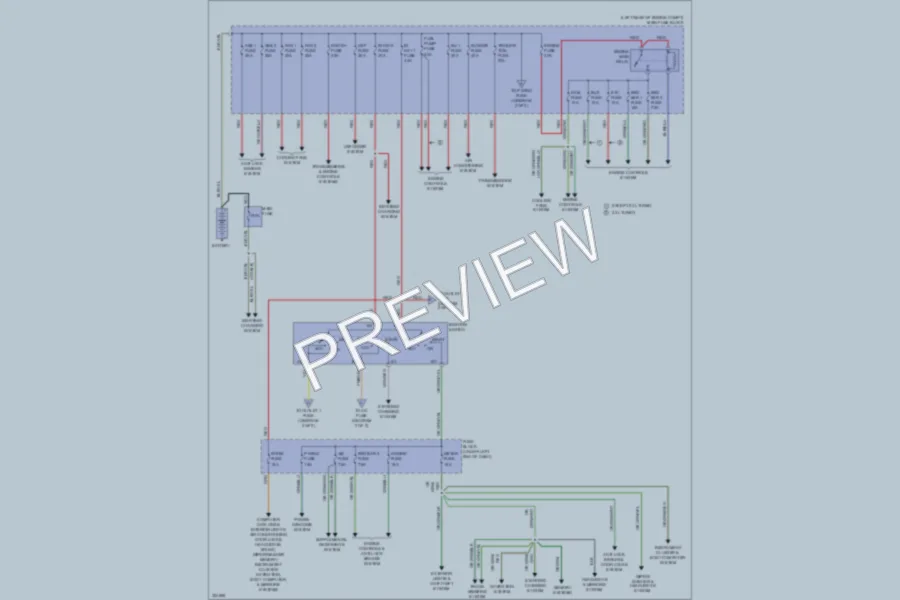 2010 Mazda CX7 Power Distribution wiring diagram preview
