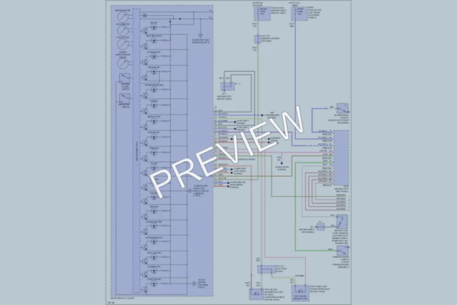 2010 Mazda CX9 Instrument Cluster wiring diagram preview