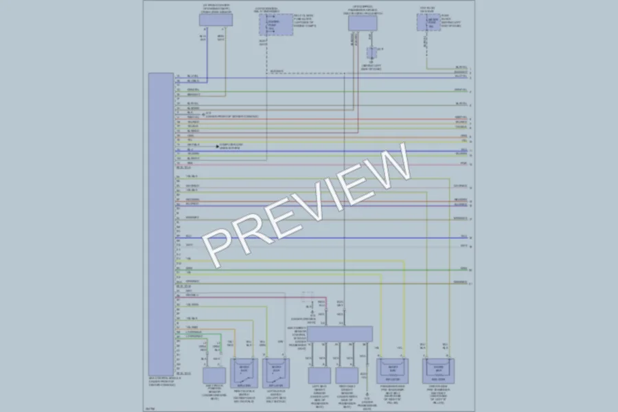 2010 Mazda MX5Miata Supplemental Restraints wiring diagram preview
