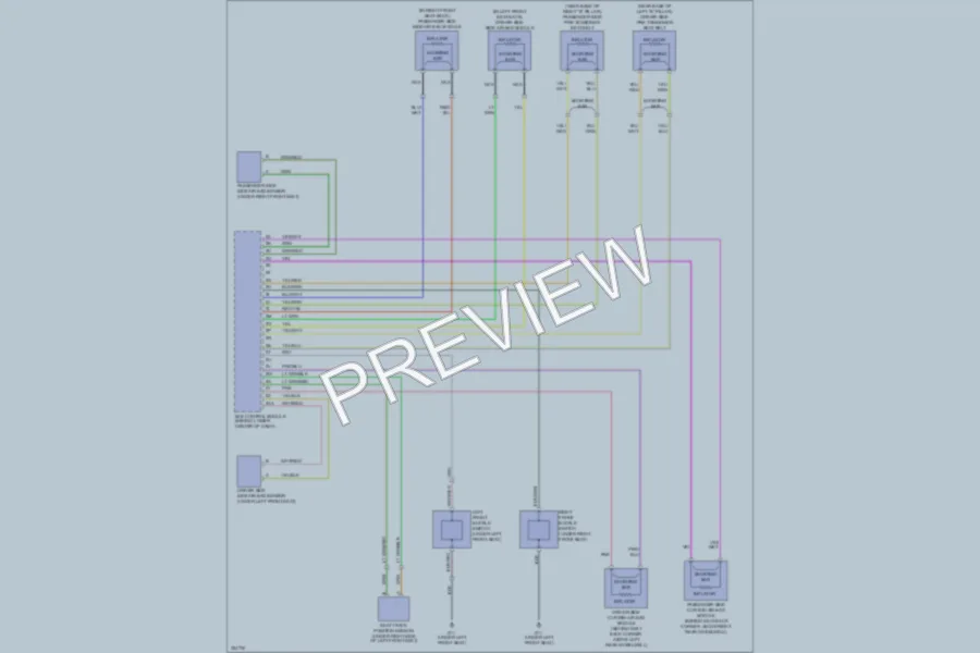 2010 Mazda RX8 Supplemental Restraints wiring diagram preview
