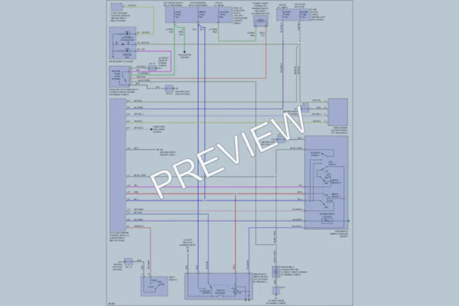 2010 Mazda RX8 Wiper Washer wiring diagram preview