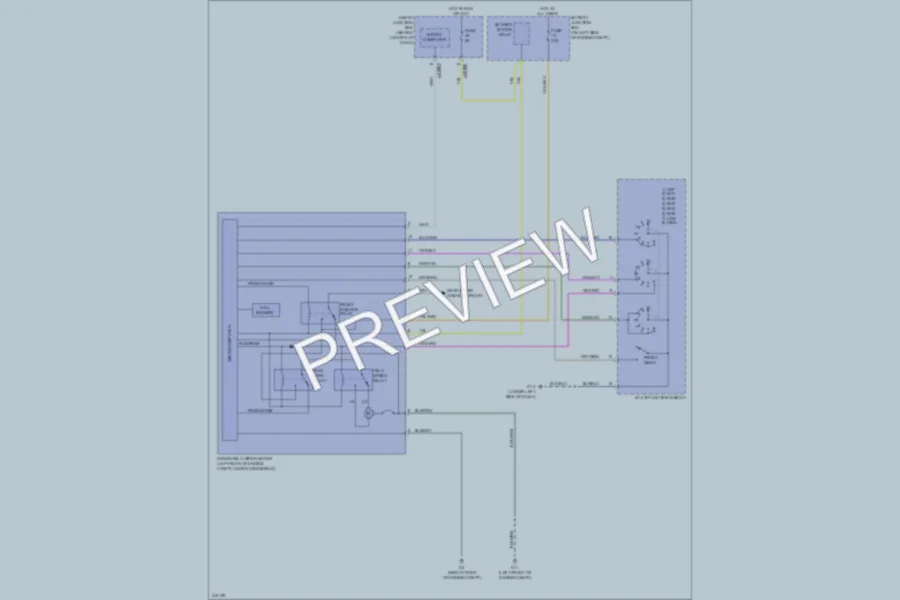 2010 Mazda Tribute Wiper Washer wiring diagram preview