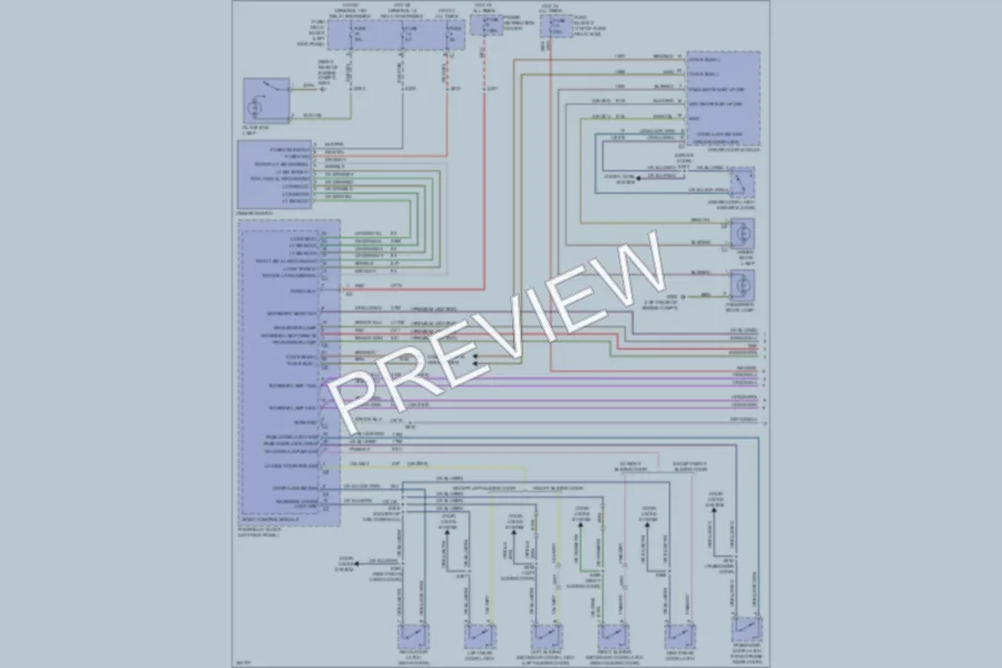 2010 MercedesBenz 2500Sprinter Interior Lights wiring diagram preview