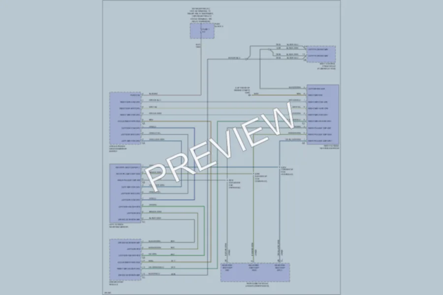 2010 MercedesBenz 3500Sprinter Power Mirrors wiring diagram preview