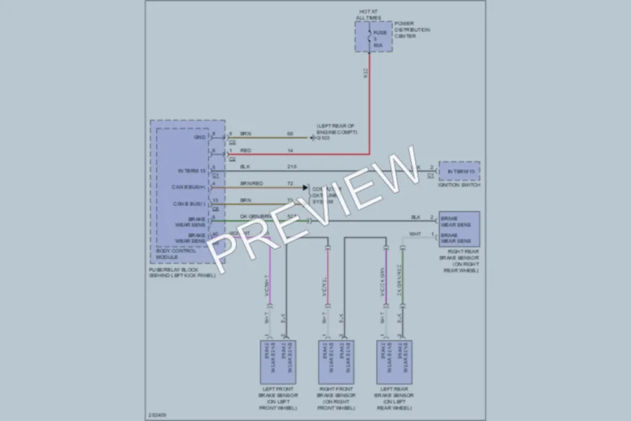 2010 MercedesBenz 3500Sprinter Warning Systems wiring diagram preview