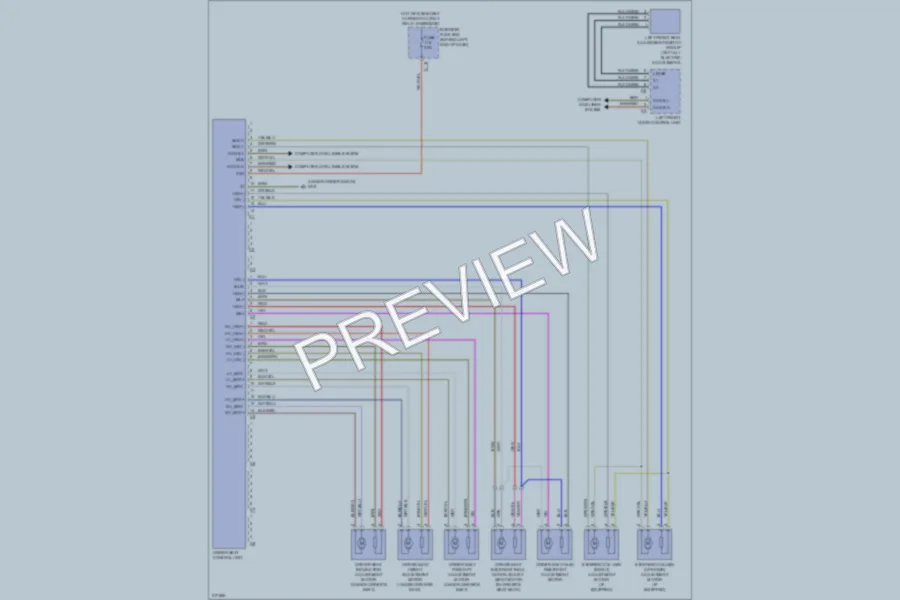 2010 MercedesBenz C300 Memory Systems wiring diagram preview