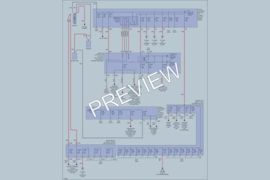 2010 MercedesBenz C300 Power Distribution wiring diagram preview