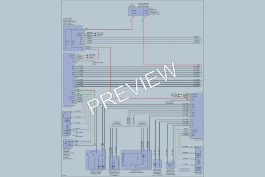 2010 MercedesBenz C300 Power Door Locks wiring diagram preview