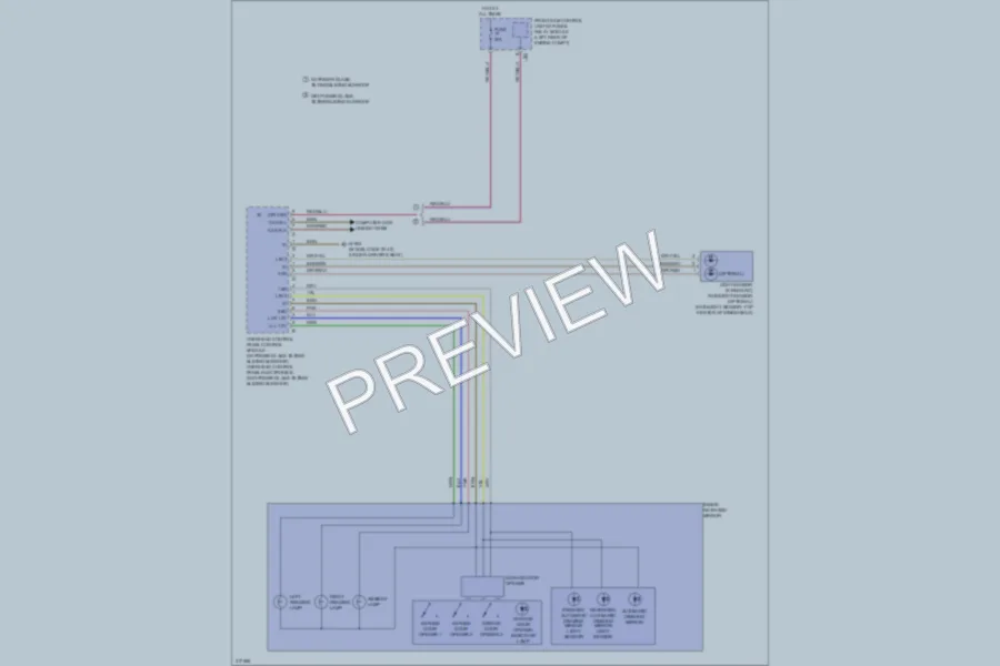 2010 MercedesBenz C300 Power Mirrors wiring diagram preview