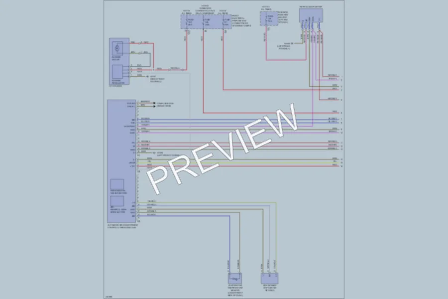 2010 MercedesBenz C350 Air Conditioning wiring diagram preview
