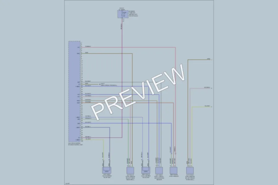 2010 MercedesBenz C350 Electronic Suspension wiring diagram preview