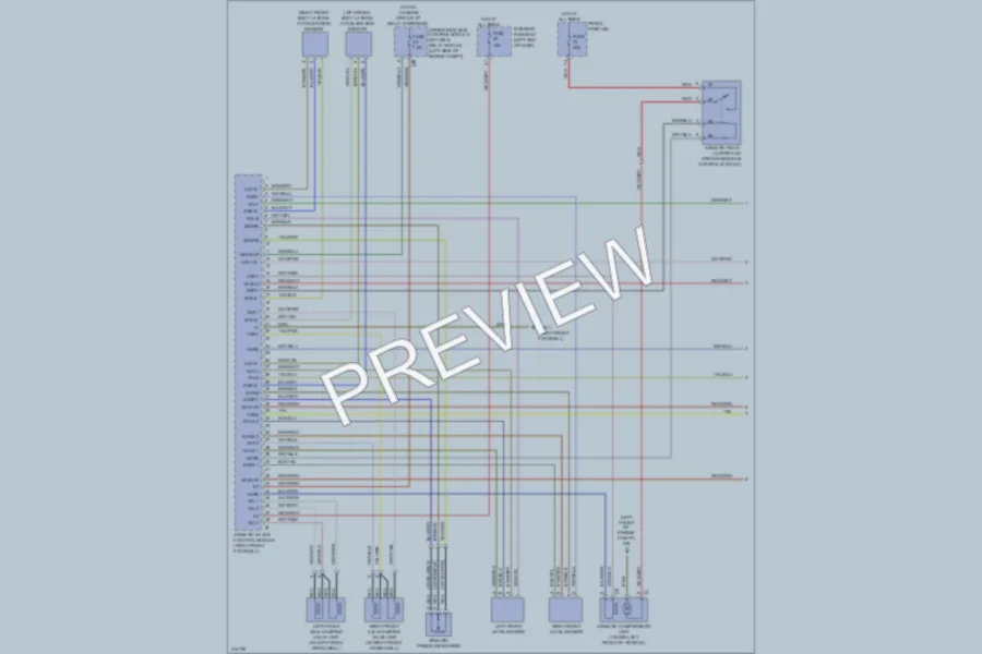 2010 MercedesBenz CLS550 Electronic Suspension wiring diagram preview