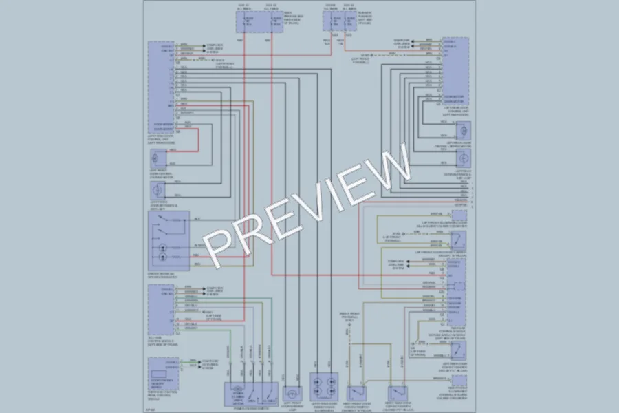 2010 MercedesBenz CLS550 Power Door Locks wiring diagram preview