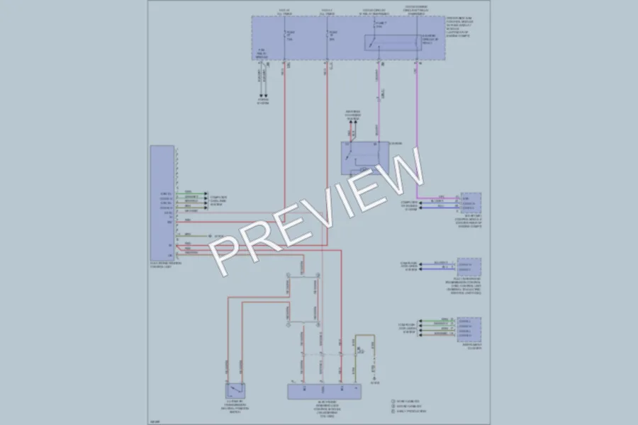 2010 MercedesBenz E350 Anti Theft wiring diagram preview