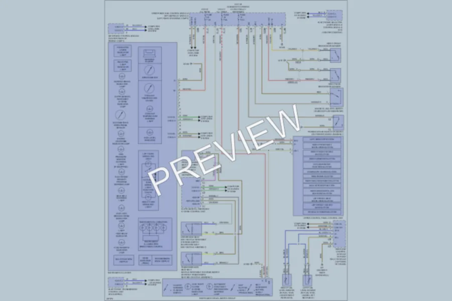 2010 MercedesBenz E350 Instrument Cluster wiring diagram preview