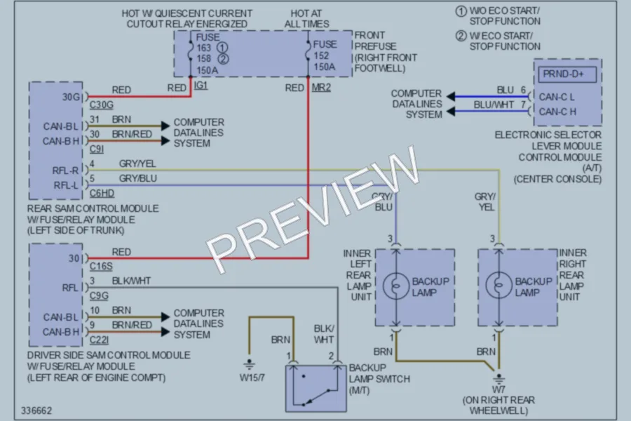 2010 MercedesBenz E550 Exterior Lights wiring diagram preview