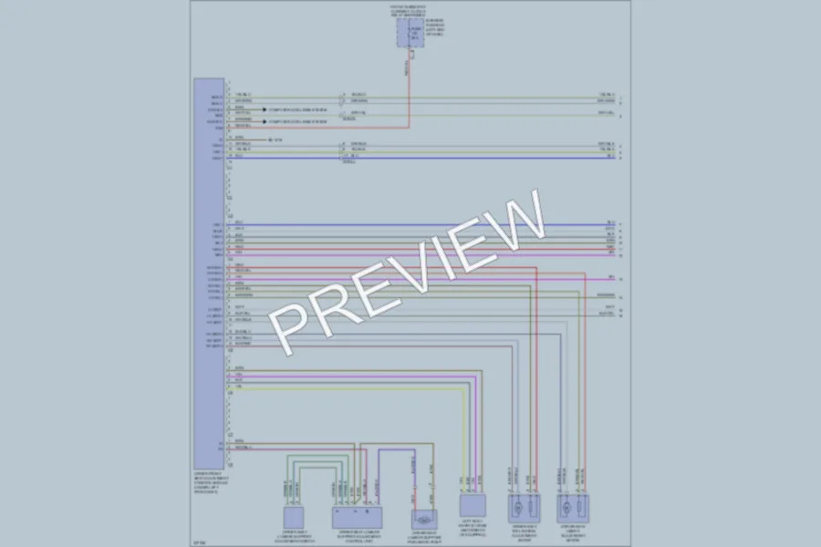 2010 MercedesBenz E550 Memory Systems wiring diagram preview