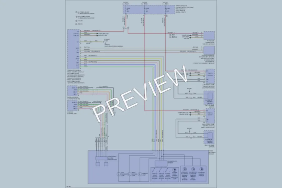 2010 MercedesBenz E550 Power Mirrors wiring diagram preview